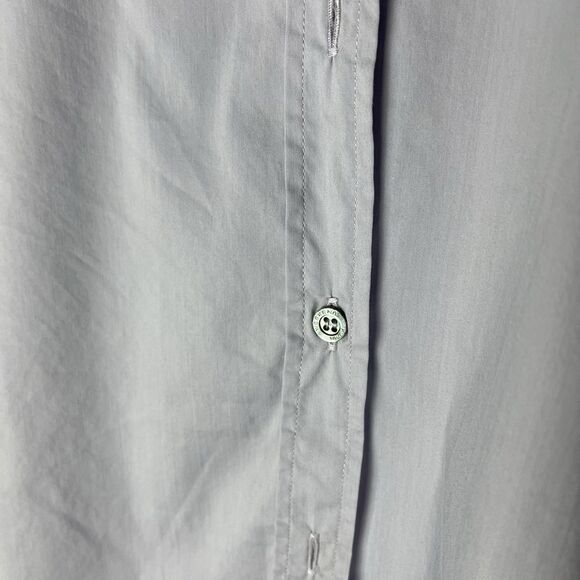 MaxMara Weekend Womens Medium Cotton Button Front Collared Shirt Blouse Purple - Picture 2 of 6